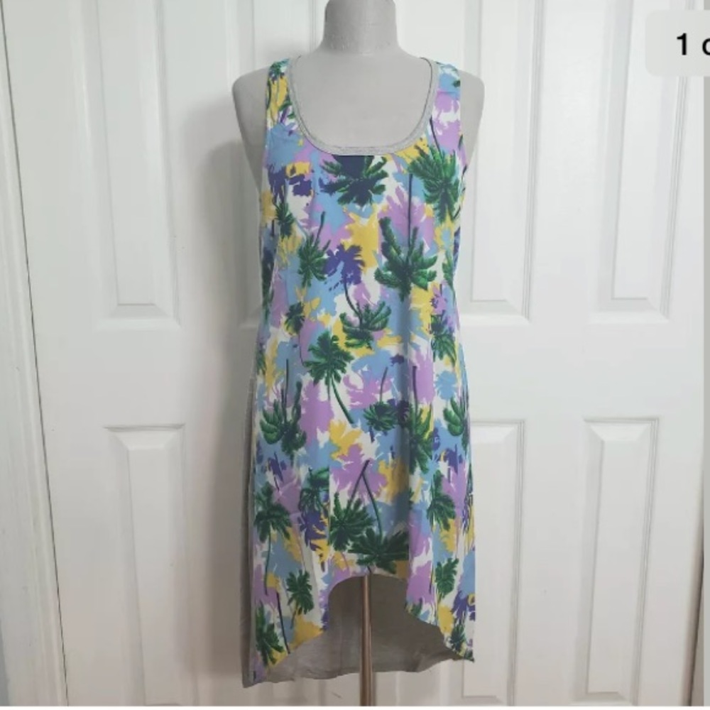 Anthropologie En Creme Tropical Palm Swim Cover up